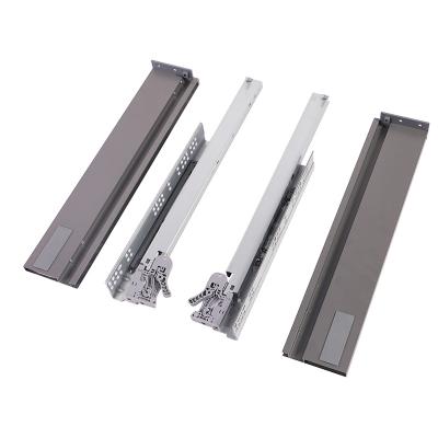 China Hot Selling Fine Fit Tandem Box Sliding Soft Closing Drawer Drawer Channels Drawer Slide Series for sale