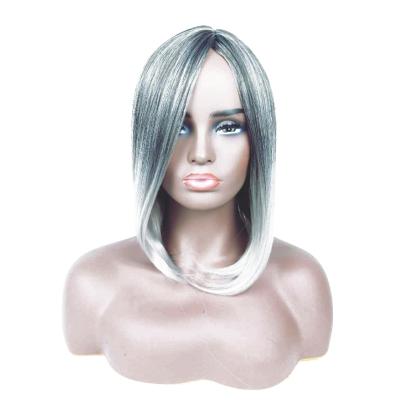 China Light Wave Hair Wigs Pre - Pulled Non - Gradient Black Hair Full Lace Silky Straight Wig High Quality Adhesive Stock 613 for sale