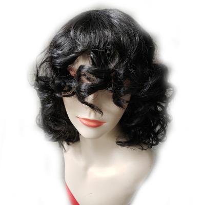 China Original Virgin African Indian Afro Front Wig Natural Transparent Hair Wig 180% Density Silky Straight Hair Natural Wave Lace Front Wig for sale