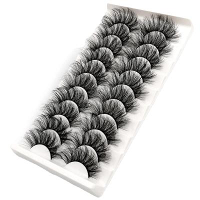 China Wholesale Natural 10 Pairs Long Thick Fairy Eyelashes 3D Mink Eyelashes 100% Mink Hair Mink Fur for sale