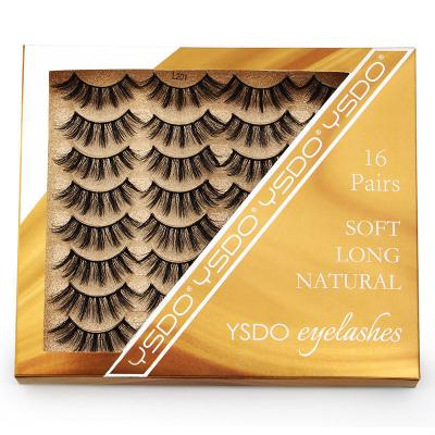 China New Natural Size False Eyelashes 3D Mink Eyelashes False Silk Eyelashes for sale