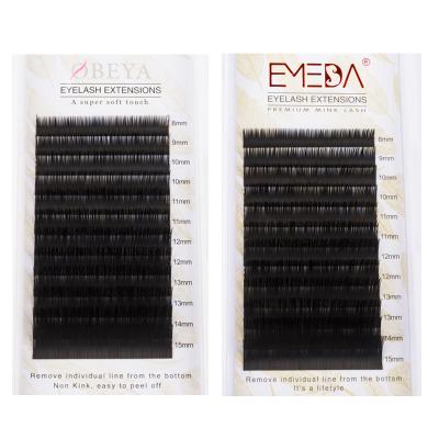 China Obeya Beauty Eyelash Beauty Eyelash Plant Super Flexible Common Narrow Row Grafted Soft False Lashes Natural Soft Fake Lashes for sale