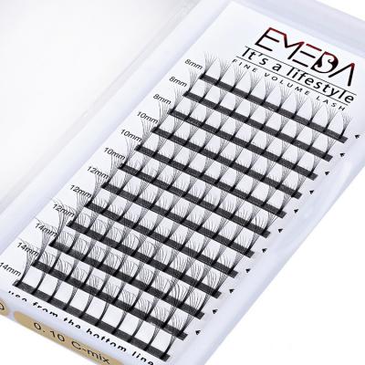 China Super Flexible 5D Long Root Hairy False Eyelashes Single Group 0.07 0.10mm D Loop Eyelashes for sale