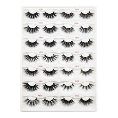 China Natural Real Mink Hair On New Mink Hair DNL False Eyelashes Super Soft Dense Stereo Long Lashes for sale