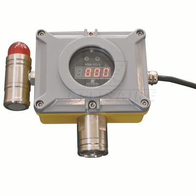 China LCD Display Fixed Stand Alone Gas Detector 24V For Combustible Gas Analyzer for sale