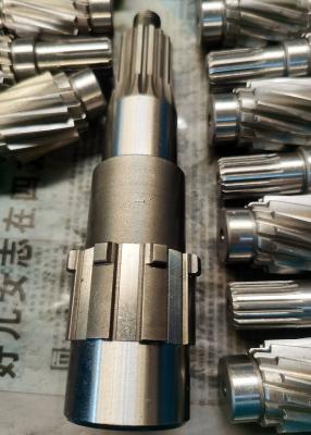 China Forged Alloy Steel Pinion Spline Involute Input Shaft Splines for sale