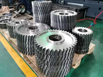 China 10 Module Enkele Hobbing Helical Gear Helix 12° 1045 Staal Te koop