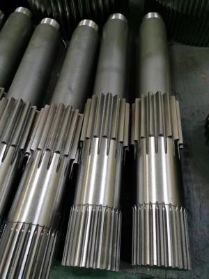 Chine Alloy Steel Transmission Gear Shaft And Involute Spline Shaft AISI 8620 420mm à vendre