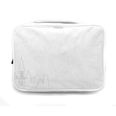 China Collapsible Collapsible Portable Toiletry Storage Travel Case Tyvek Water Repellent Cosmetic Bag for sale