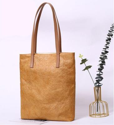 China BG-2008 Handled Recycle Crinkle Bag Eco - Friendly Custom Logo Waterproof Tyvek Tote Bag for sale