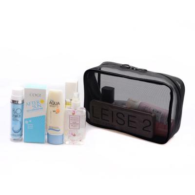 China See See Through Storage Mesh Toiletry Cosmetic Bag Makeup Purse for sale