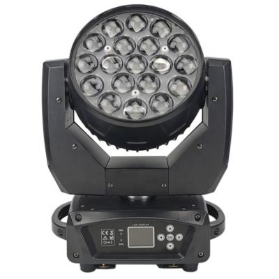 China Stage LED Wash 19 X 15W LED Zoom Wash Beam Moving Head Disco Light for sale