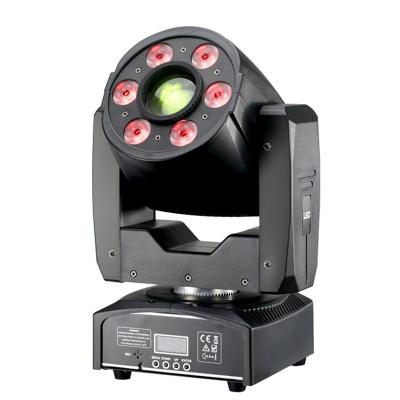 China Moving Head Stage LED Spot Wash Zoom Light 6X8W RGBW LED Spot Wash Light for sale