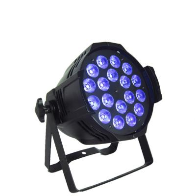 China Hotel Hot Selling 18X12W RGBA 4 in 1 Pair Indoor/Outdoor LED Par Light Indoor/Outdoor Can Present Lights for DJ Party Disco Bar for sale