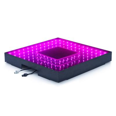 China Interactive Party Infinity 3D Led Dance Floor 15w White Modular Interactive Wedding LED Dance Floor for sale