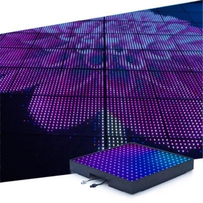 China Hot Sale Digital Stage Walkway 225 Pixel LED Dance Floor Interactive Inductor Visual Led Disco Floor Lights for sale