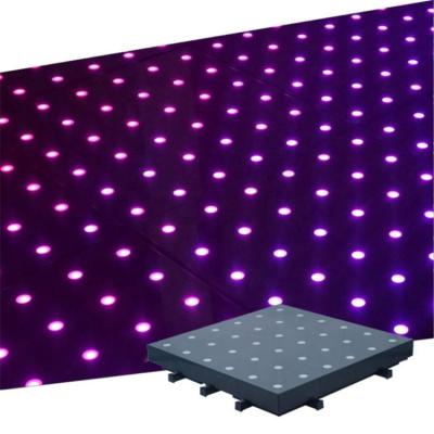 China Hot Sale Stage Radio 36 Pixel LED Dance Floor Visual Walkway Digital LED Panel Disco Dance Floor Lights Semi-transparent Outdoor Lights for sale