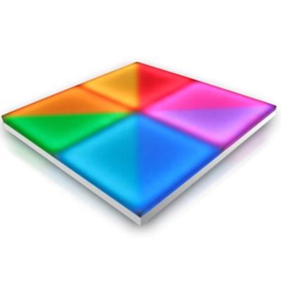 China Disco Club 1m x1m Professional Colorful Acrylic Aluminum Alloy LED Dance Floor Durable Panel for DJ Club Disco Party Wedding Live Show for sale