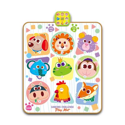 China Educational Learning Dance Game Mat For Children Children Chart Challenge Animal Music Mat for sale