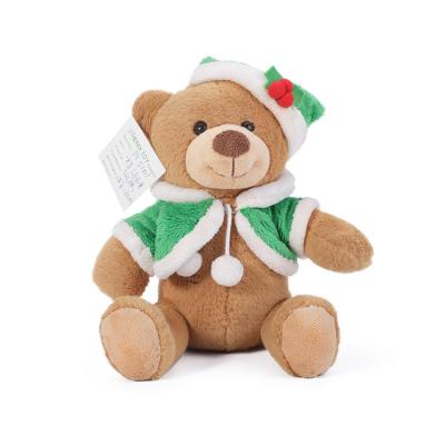 China Wholesale Eco-friendly 18cm Teddy Bear Plush Stuffed Toys Christmas Day Gift for sale