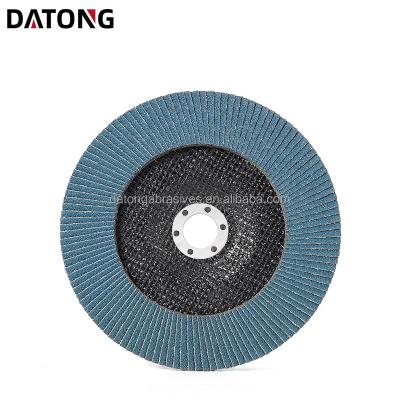 China Datong Factory Grinding And Polishing Grit 7x7/8inch 180 Zirconia Fin Disc Wheel 180x22mm High Density Abrasive For Angle Grinder for sale