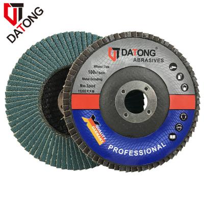 China China Stainless Steel Manufacture Datong Abrasive Cutting Grinding Wheel Zirconia Flap Abrasive Disc For Polished Metal Stainless for sale