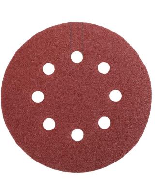 China Red Sandpaper 80grit Sandpaper 125mm E-weight Aluminum Oxide Datong Sandpaper Round Fiber Sanding Sanding Paper for sale