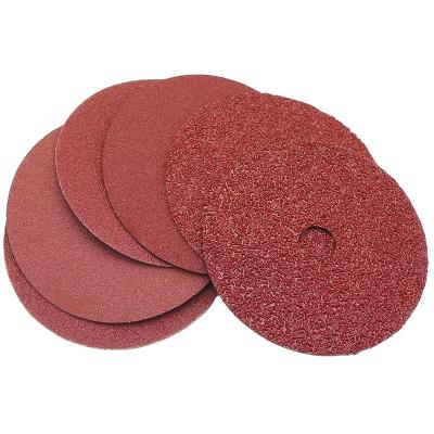 China Popular Selling High Quality Grinding Polishing Stainless Steel Wood Cutting Disc Paints Aluminum Oxide 5inch Grit 60 Fiber Disc for sale