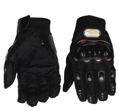 China High Quality Breathable Synthetic Leather Protector Motorbike Leather Plastic Gloves for sale