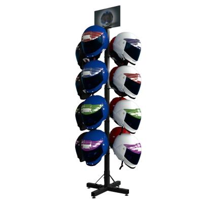 China Mini Metal Motorcycle Helmet, Football, Bike Helmet Display Rack, Cabinet Shelf Case, Safety Helmet Road Motocycle Display Stand for sale