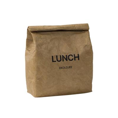 China Customized High Quality Waterproof Cooler Insulated Color Small Tyvek Kraft Paper Lunch Bag Waterproof Insulated Bag for sale