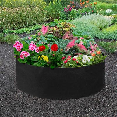 China 5 7 10 20 40 45 50 100 150 200 wholesale cheap eco felt black felt plant gallon garden seed pots large round grow bag for sale