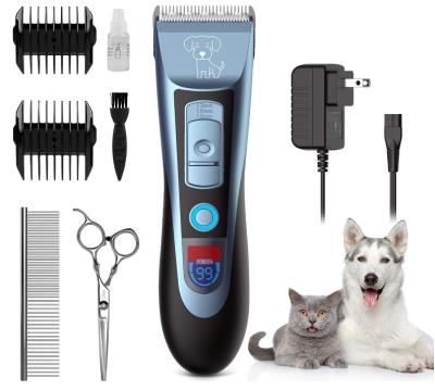 China Viable Dog Clippers Grooming Pet Quiet Kit Low Noise Rechargeable Cordless Clippers For Dog Cat, Dog Trimmers Clippers Set for sale