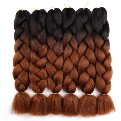 China Jumbo Braiding Twist Braids Hair Braiding Extensions Elephant Braids Ombre Synthetic Hair Wholesale Hair for sale