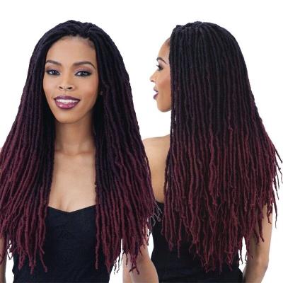 China Straight Gypsy Locs 18 Inch Goddess Faux Locs Straight Gypsy Locs Crochet Hair Ombre Crochet Braids Dreadlocks Pre-looped Synthetic Hair Extensions for sale