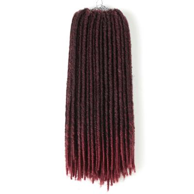 China Straight Crochet Hair Extension 18 Inch Goddess Straight Faux Locs Crochet Braids Hair Extension 24 Natural Synthetic Stands/Pack Heat Resistant Hair for sale