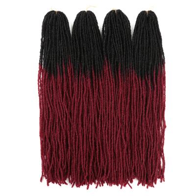 China Synthetic faux locs hair crochet jumbo goddess braid hair crochet locs synthetic dreadlocs hair extension for sale