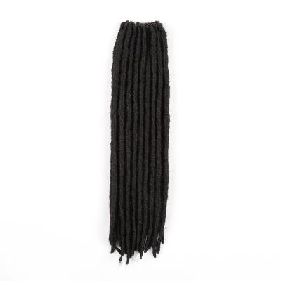 China Curly Faux Locs Faux Locs Crochet Braids 18 Inch Soft Natural Synthetic Hair Extension 18 Stands / Bundle Goddess Faux Locks Hair for sale