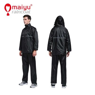 China Maiyu Bicycle Raincoat Motorcycle Rain Suit Breathable Rain Jacket And Pants Set For Outdoor And Sports for sale