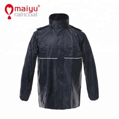 China Maiyu Low Price Work Customized Polyester Raincoat Set Singlet Rainwear Raincoat Clothes for sale