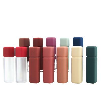 China Square 5ml ABS multiple choice package cosmetic lip gloss tube cute clear tube lip gloss cosmetic high quality material for sale