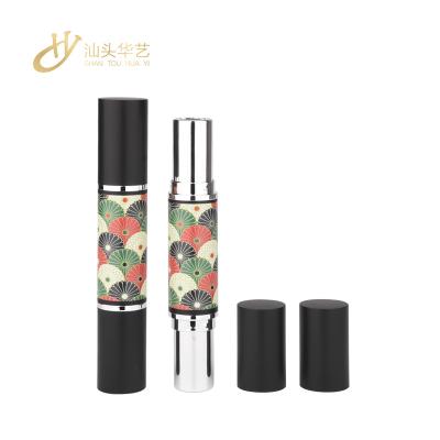 China Wholesale Custom Empty Double Sided Tube HUAYI Plastic Lipstick Tube Container Lipstick Cosmetic for sale