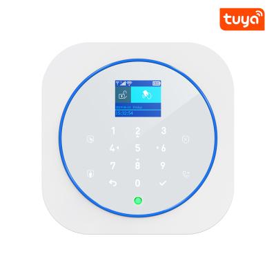 China Best price DIY Tuya Smart 433Mhz wifi remote control wireless alarm panel with Amazon Alexa/Google Voice Help Smart Home Security for sale