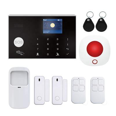 China Factory Direct Sales Assistant Burglar Alarm System With Wifi Strobe Siren And Alexa Wirelss 4G Tuya Suport Google for sale