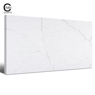 Cina CAXSTONE Wholesale Artificial Stone Calacatta White Marble Slabs for vanity top in vendita