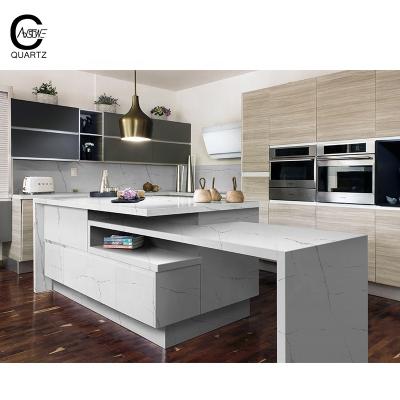 China New design Manufacture stone bench top quartz kitchen island counter tops for sale