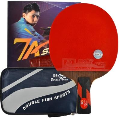 China Horizontal Fish 7A Double Table Tennis Seven Star Table Tennis Paddle 156*150mm for sale