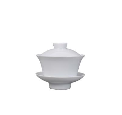 China Sustainable ready to ship ceramic porcelain gaiwan tea cups set lid and gaiwan bowl sancai custom for sale