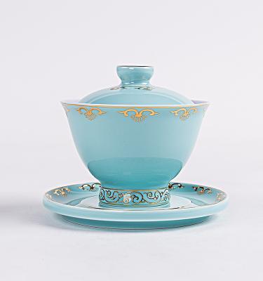 China Viable ready to ship ceramicporcelain to color glazed kungfu gongku porcelain tea set for sale