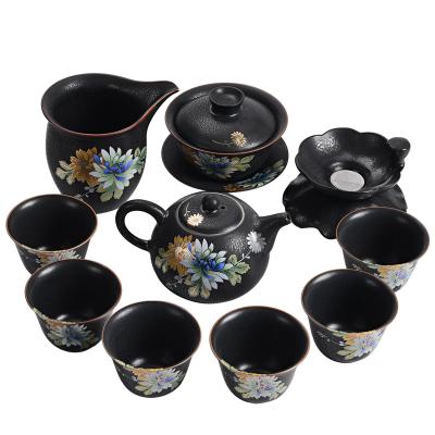 China Viable Ready To Ship Japanese Ceramic Porcelain Tea Sets With Teapot Tea Cup Sets for sale